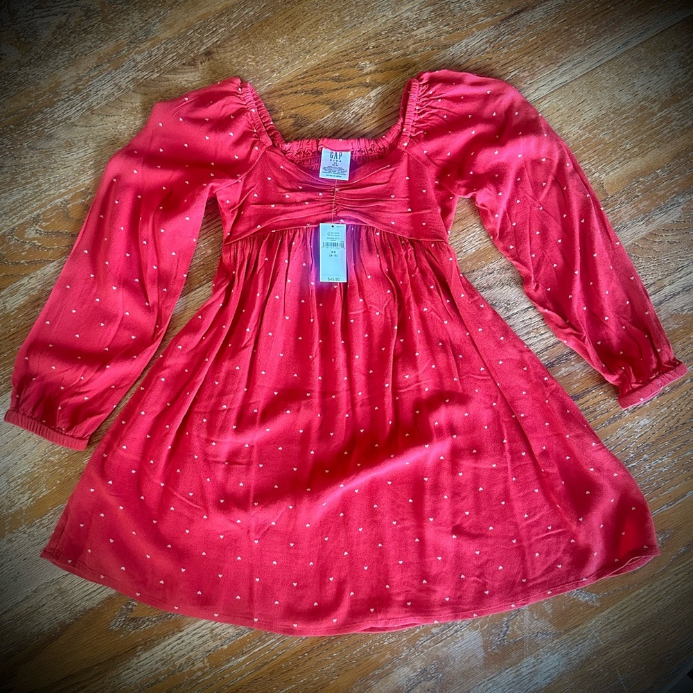 GAP Girl’s Dress  and Matching Hair Bow